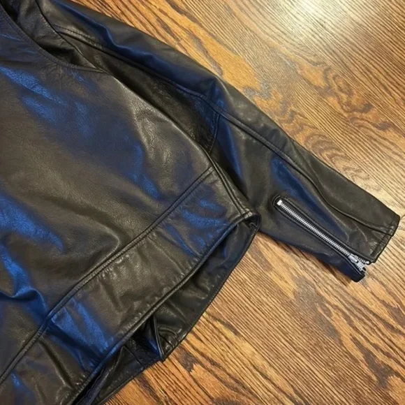 Terminator 2 Style Genuine Leather Jacket - Made in Canada - Picture 5 of 8